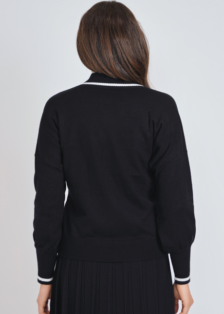 Refined Style Black Sweater