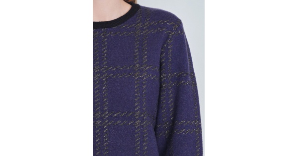 Navy Knit Sweater with Unique Sleeve Design | Modest Women Clothing ...