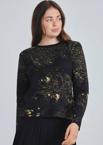 Soft Black Crewneck Top