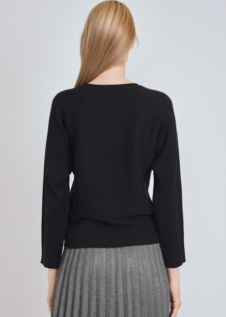 Black Sweater: Effortless Ease, Loose Knit