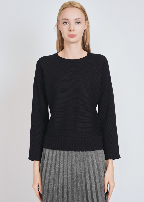 Black Sweater: Effortless Ease, Loose Knit