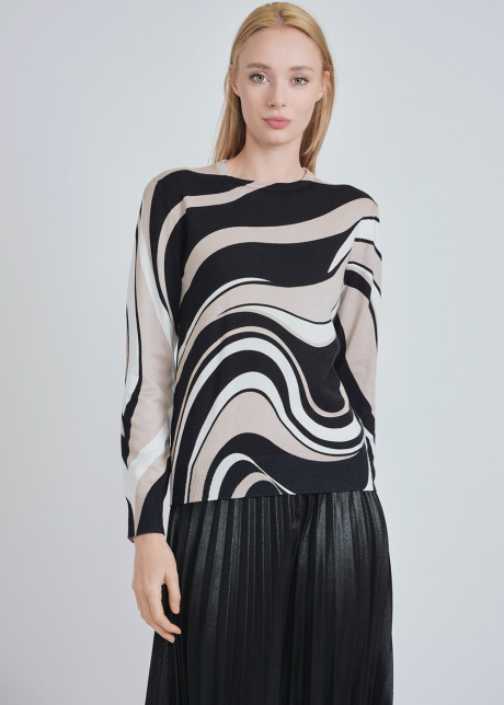 Cosmic Creations: Abstract Art on Sweater
