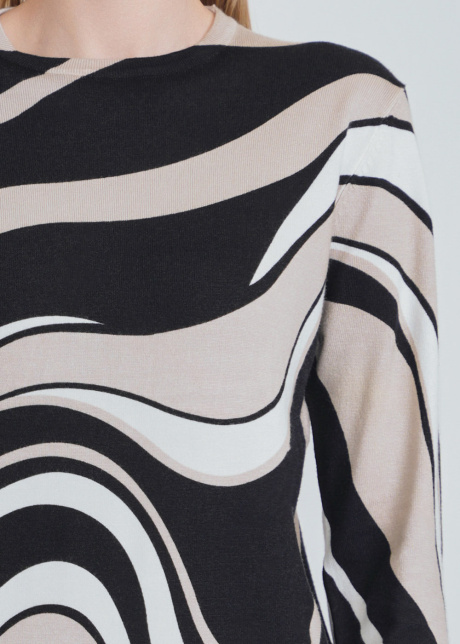 Cosmic Creations: Abstract Art on Sweater