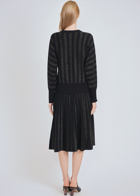 Shimmer Gold Accents on Black Pullover