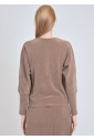 Ribbed Camel Long Sleeve Tee: Timeless Comfort