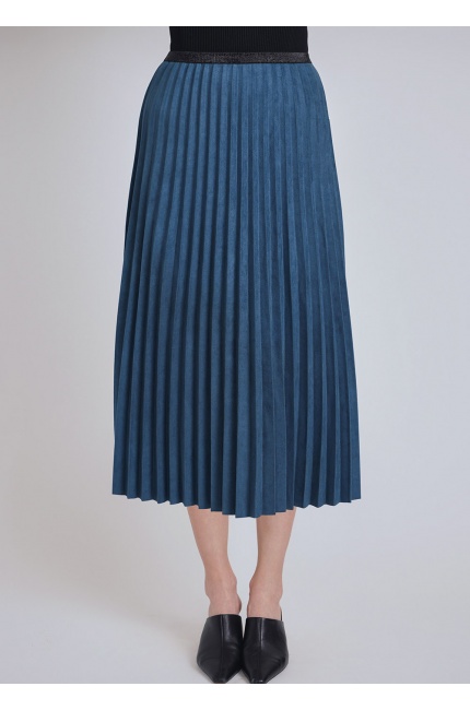 Blue Midi Skirt