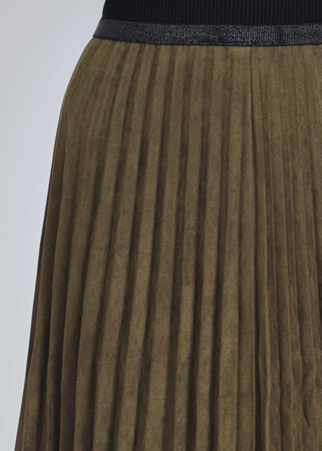 Olive Suede Skirt