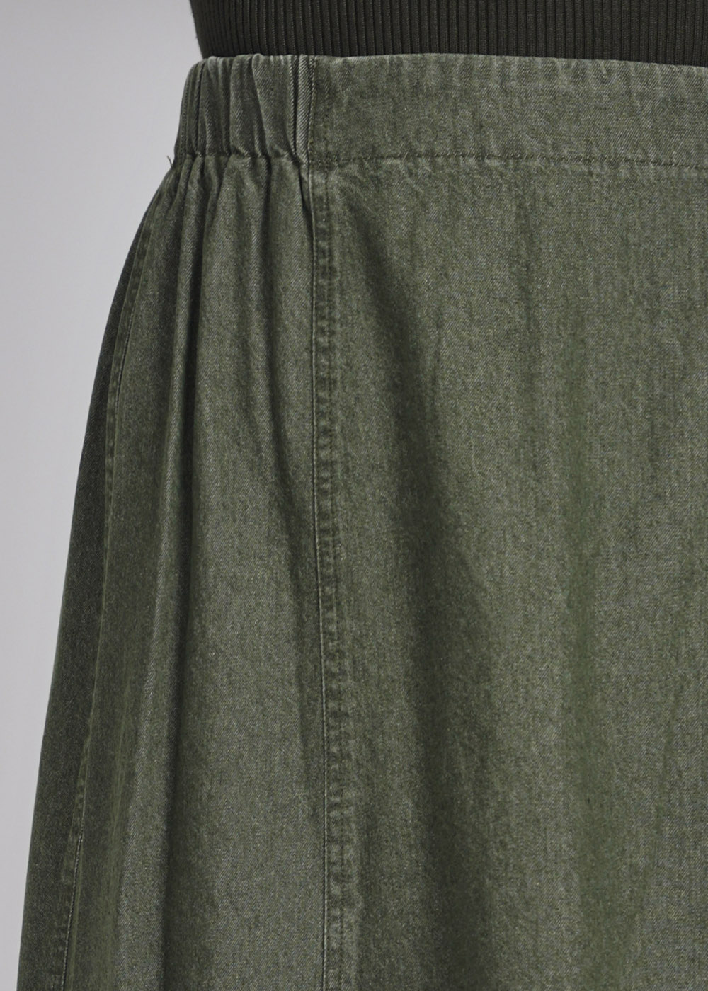 Denim Delight: Green Skirt