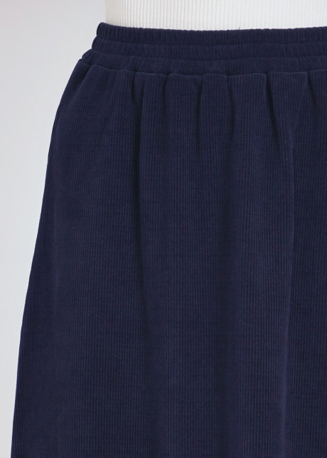 Navy Velvet Charm Skirt