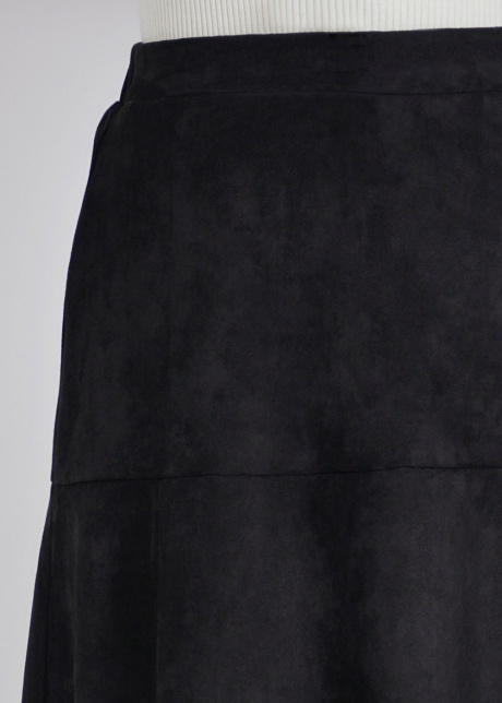 Simple Sophistication Black Suede Skirt
