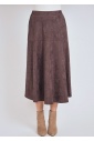 Classic and Contemporary Suede Midi Skirt