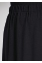 Easy Elegance Black Skirt with White Stitch Detail