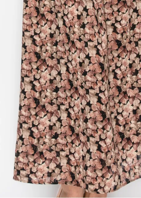 Belted Floral Print Dress