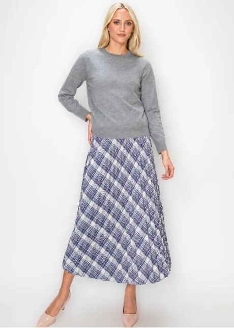 Heathered Grey Long Sleeve Knit Top