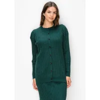 Forest Green Button Front Cardigan