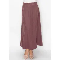 Panelled A-Line Skirt in Dusty Rose Purple