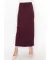 Drawstring Knit Skirt with Pockets in Black