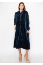 Ocean Depths Velvet Dress