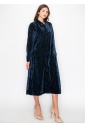 Ocean Depths Velvet Dress