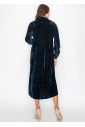 Ocean Depths Velvet Dress