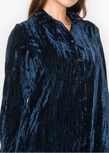 Ocean Depths Velvet Dress