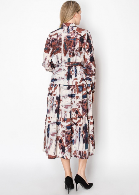 Autumn Palette Shirt Dress