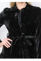 Elegant Black Velvet Dress