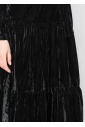 Elegant Black Velvet Dress