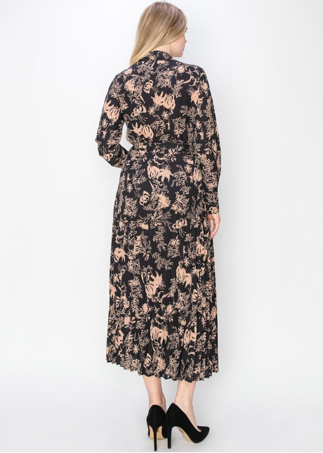 Blush & Black Garden Print Dress