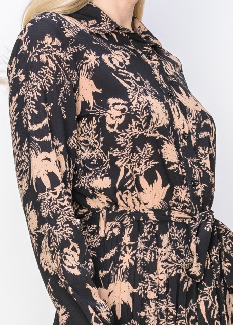 Blush & Black Garden Print Dress
