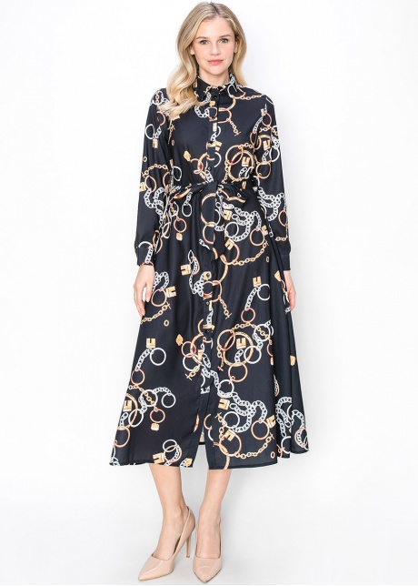 Chain-Linked Elegance Dress