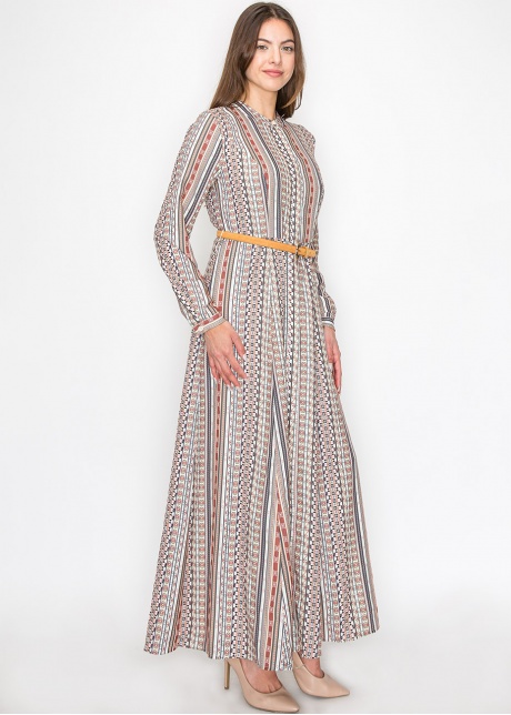 Striped Multicolor Maxi Dress