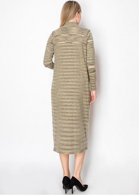 Olive Striped Mock Turtleneck Sweater