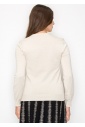 Ivory Chevron Detail Sweater