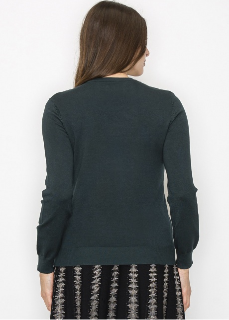 Hunter Green Chevron Knit Sweater