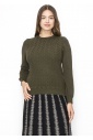 Classic Olive Chevron Sweater