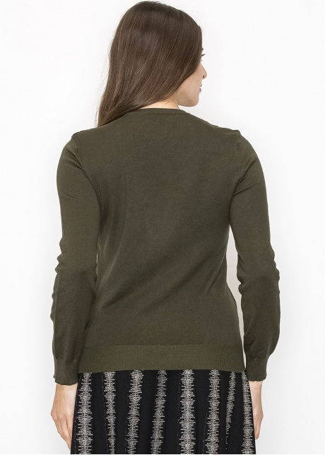 Classic Olive Chevron Sweater
