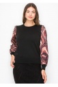 Marble Print Sleeve Top