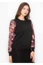 Marble Print Sleeve Top