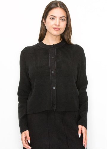 Simple Elegance Ribbed Cardigan