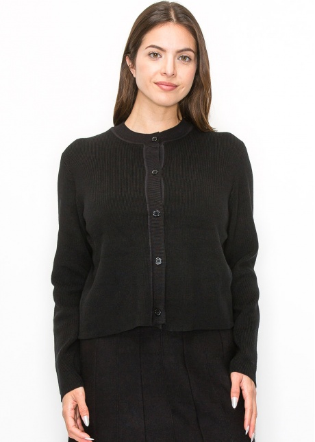 Simple Elegance Ribbed Cardigan
