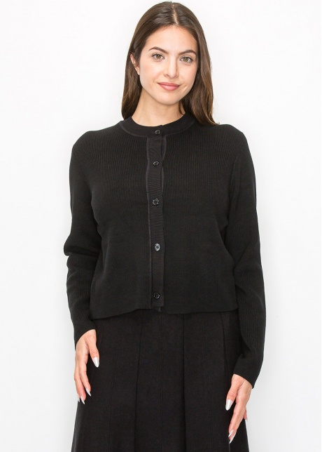 Simple Elegance Ribbed Cardigan