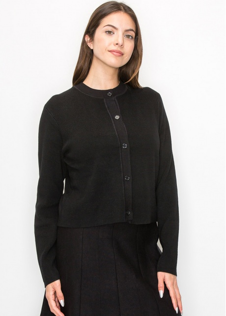 Simple Elegance Ribbed Cardigan