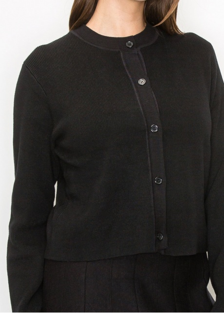 Simple Elegance Ribbed Cardigan