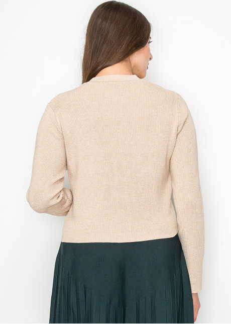Soft Oatmeal Ribbed Cardigan