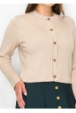 Soft Oatmeal Ribbed Cardigan