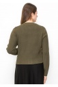 Versatile Olive Buttoned Cardigan