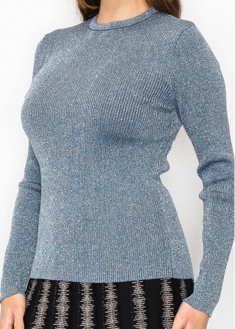 Subtle Sparkle Blue Sweater