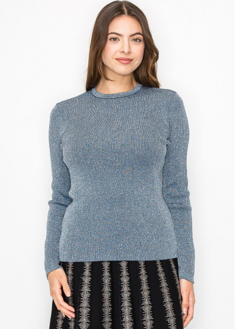 Subtle Sparkle Blue Sweater