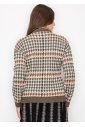 Autumn Houndstooth Knit Sweater